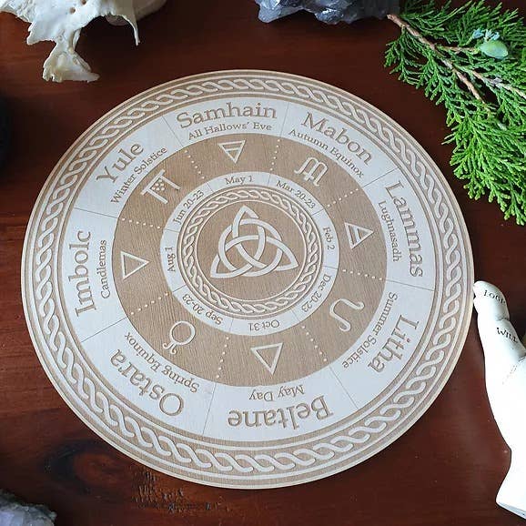 Yiska Designs - Wholesale Meditation supplies - Triquetra Wheel of the Year5