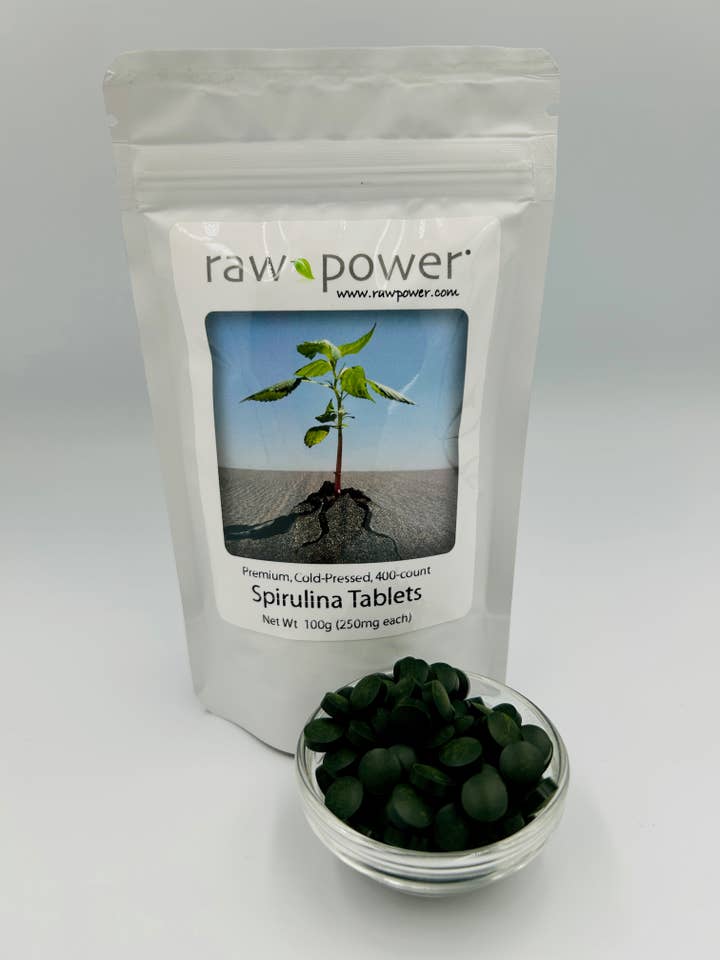 Spirulina, cold-pressed tablets, Raw Power for wholesale by Raw Power