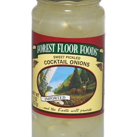 Forest Floor Foods - Wholesale Pickled Vegetables - Sweet Cocktail Onions- 8oz