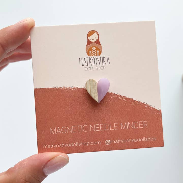 Matryoshka Doll Shop - Wholesale Embroidery/Cross Stitch Supplies - Heart magnetic needle minder, needle magnet3