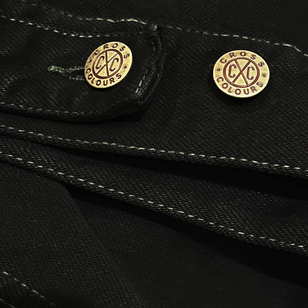 Cross Colours - Vente Veste en jean – homme - Veste oversize en jean Cross Colours - Noir vintage surteint1