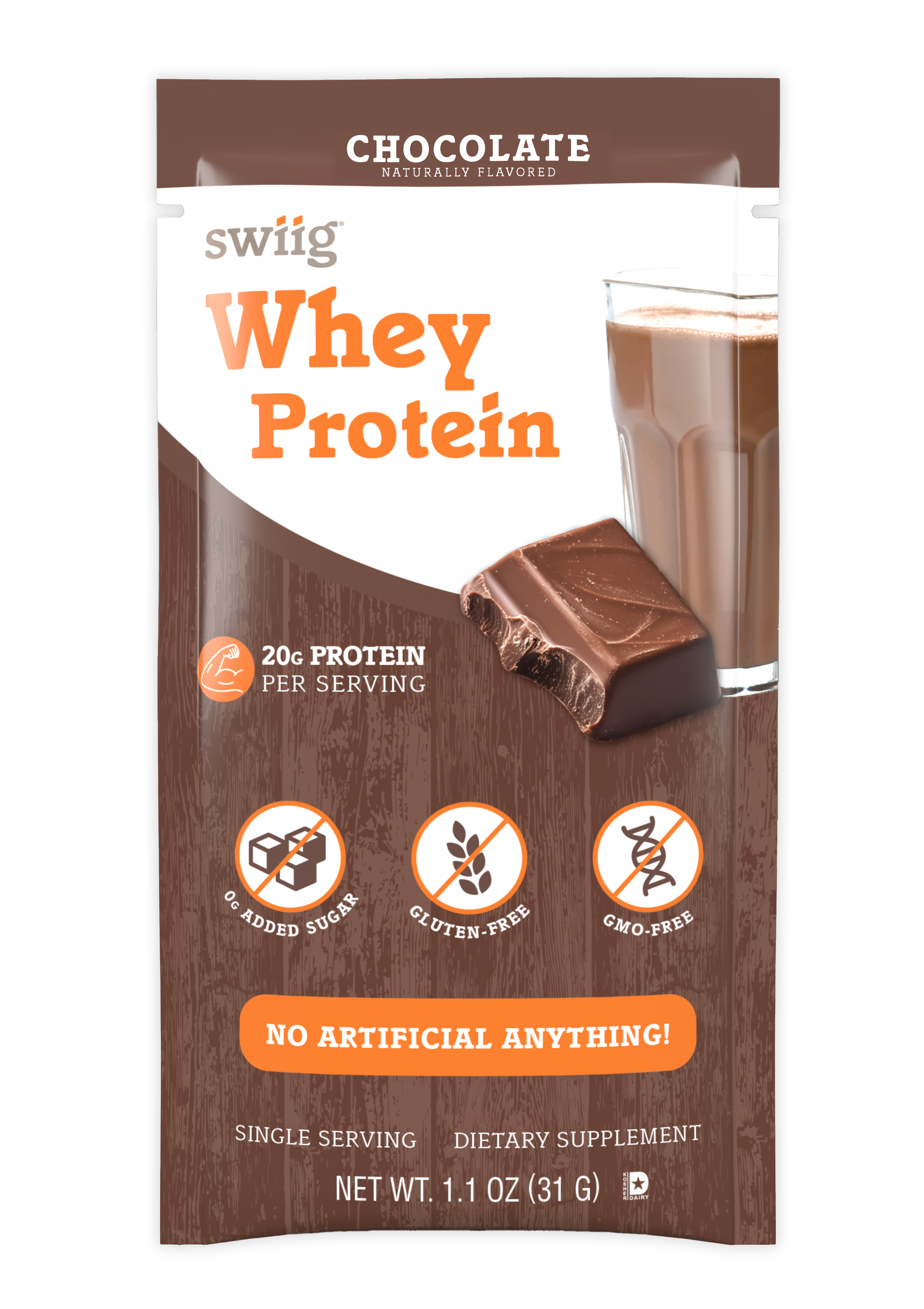 swiig - Wholesale Chocolate Bar - swiig Single Serve Whey Chocolate 10pk0