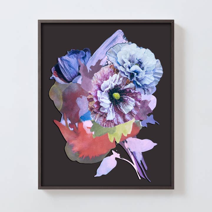 Blooms No. 14 - Lámina de arte floral abstracto para venta al por mayor de Dana McClure Studio