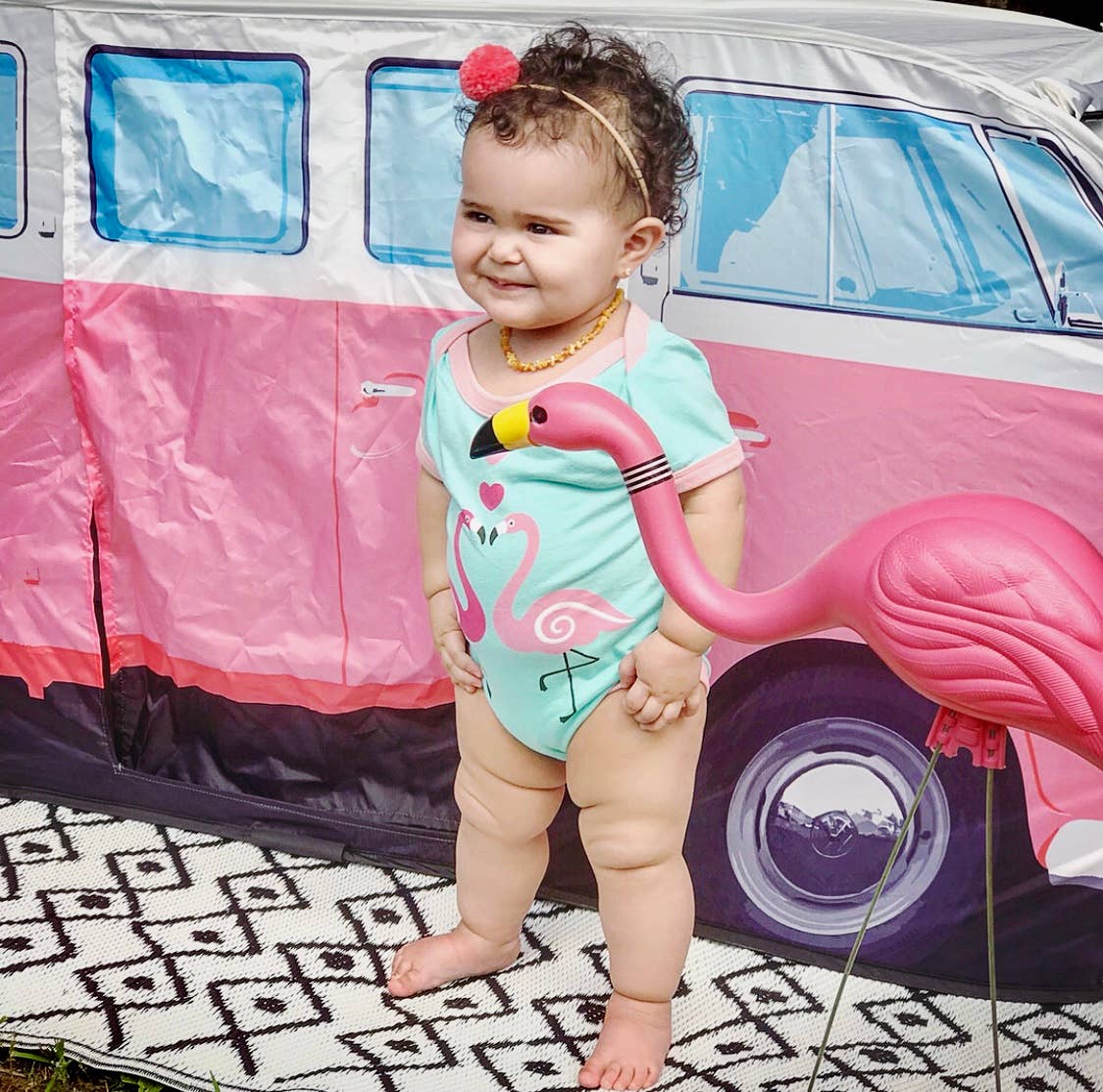 Doodle Pants – wholesale Bodysuit (non-footed) – Baby – Flamingo Baby Bodysuit2