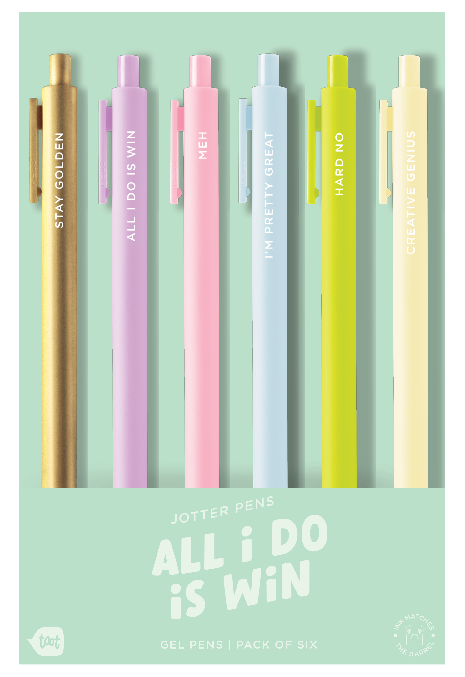 Talking Out of Turn - Wholesale Pen - Jotter Sets - 6 pack (Top Sellers!!)10