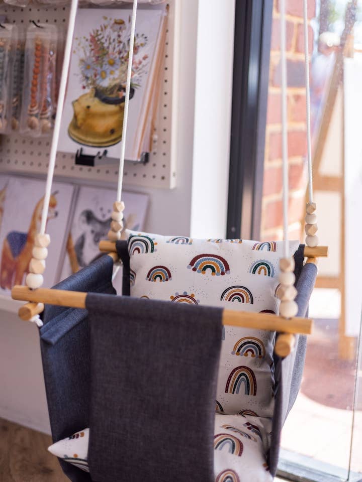 BABY SWING | DARK | RAINBOW for wholesale by JAR OF WILD MOMENTS