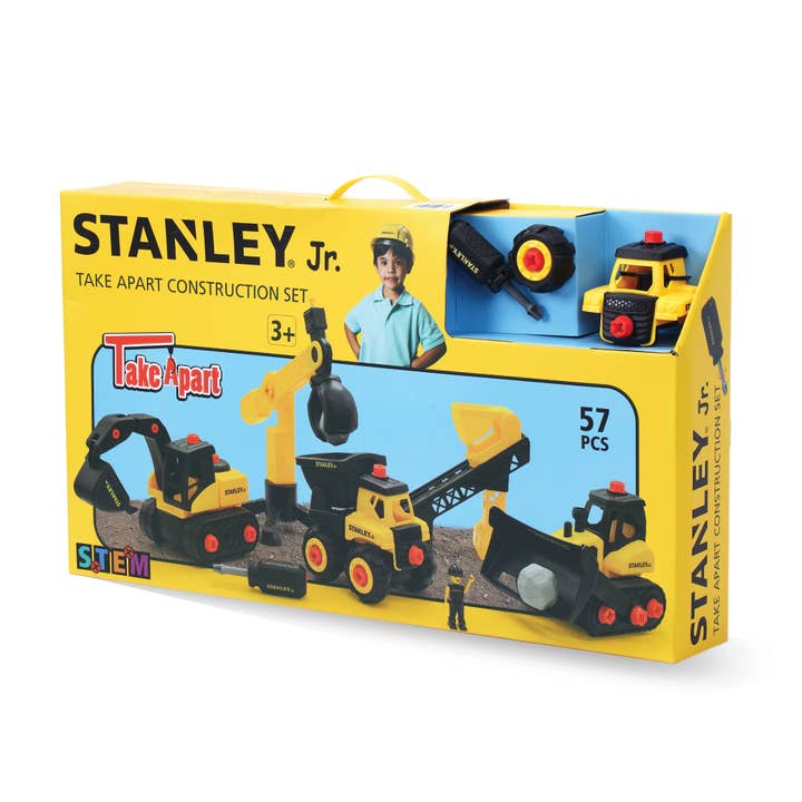 Red Toolbox Stanley Jr. Take Apart Construction Bundle for wholesale by Toysmith