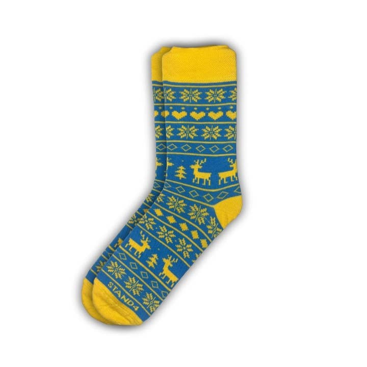 Ukraine Christmas Sock for wholesale by Stand4 Socks
