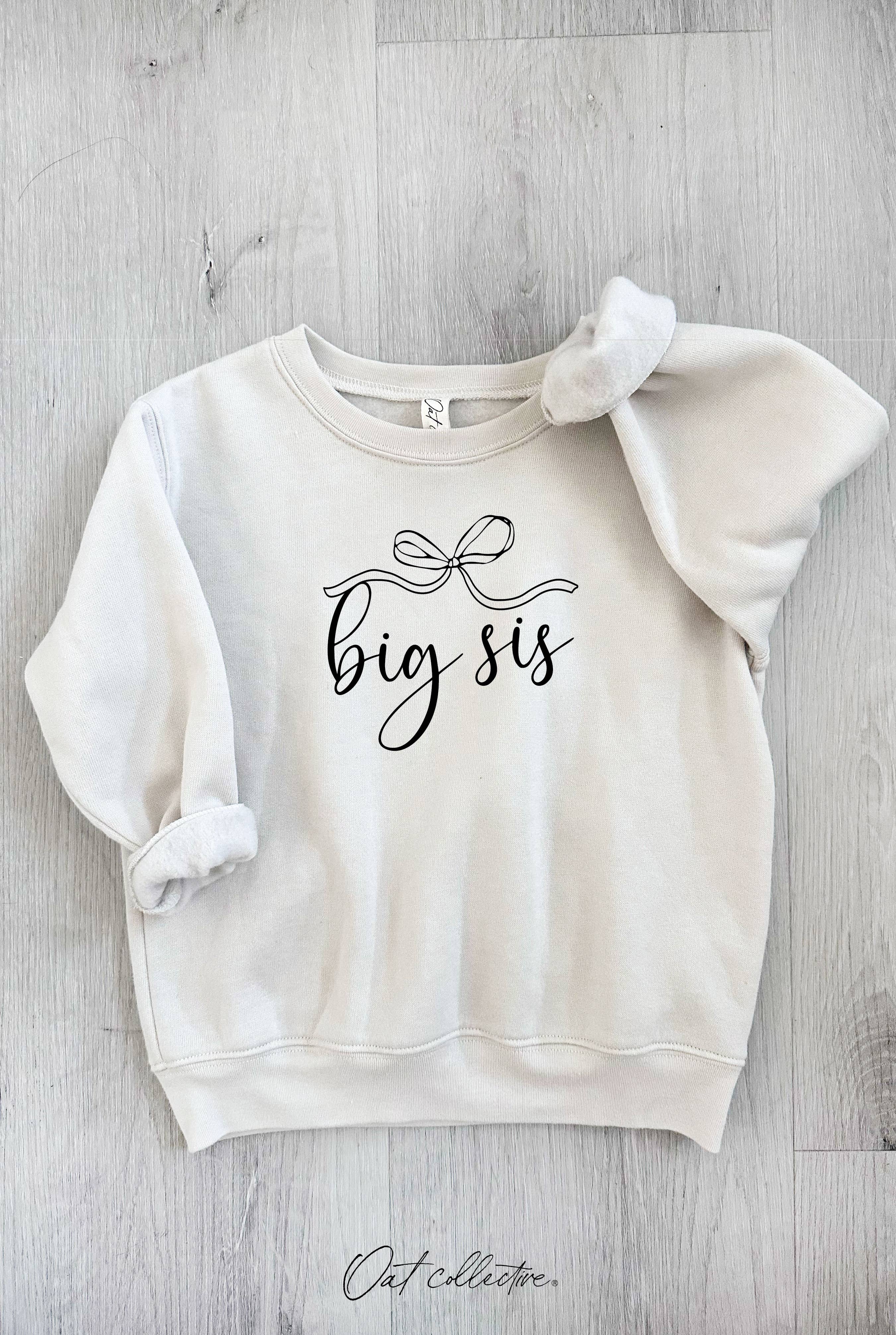 OAT COLLECTIVE – wholesale Sweatshirt - Barn – BIG SIS Toddler Grafisk Sweatshirt0
