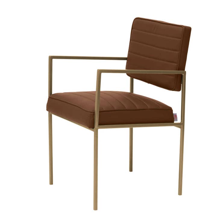 Sternzeit Design - Wholesale Chair - Cube Esstischstuhl mit Armlehnen - Leder4