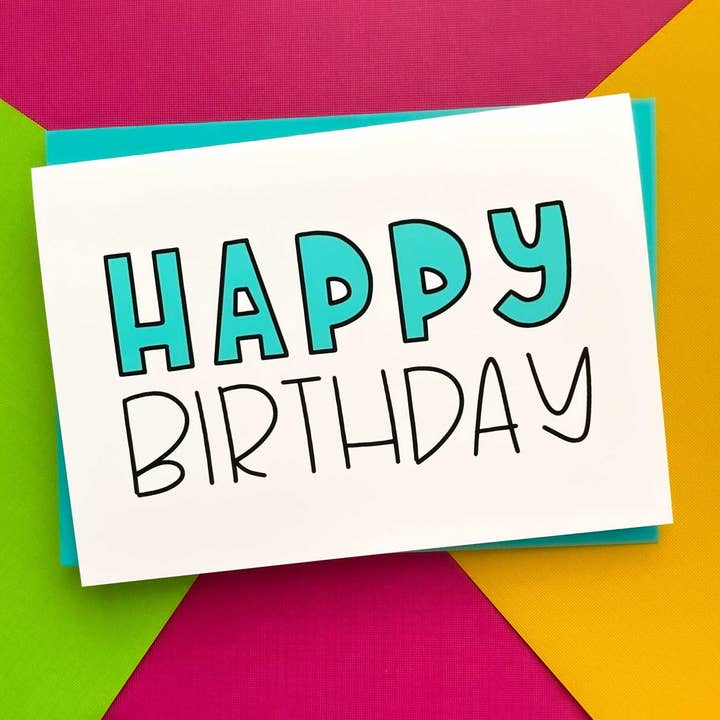 Stone Donut Design, LLC - Wholesale Birthday Card - Fun Happy Birthday for StoneDonut Design4