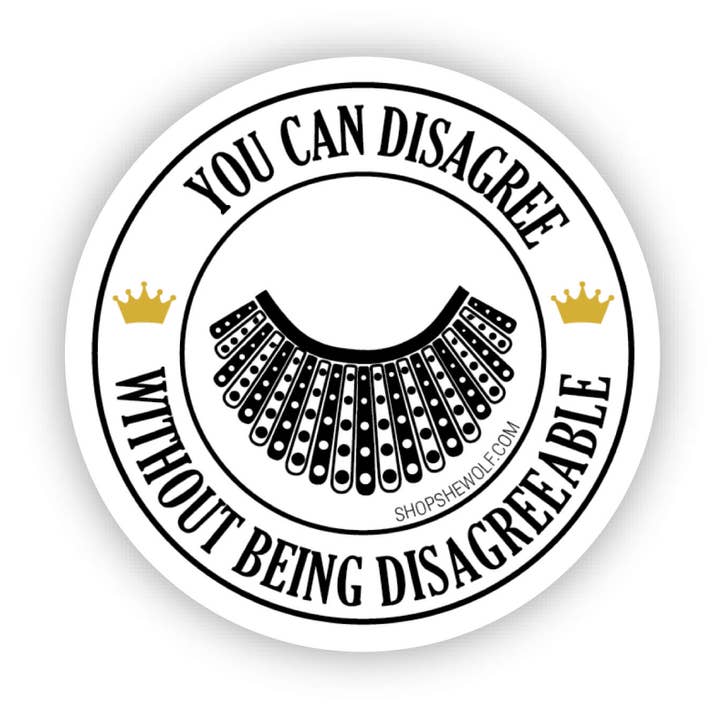 Sticker: Ruth Bader Ginsburg Quote | Feminist RBG Decal for wholesale by SHEWOLF Designs