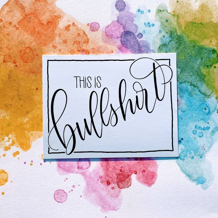 This Is Bullshirt - A2 Folded Card with Envelope for wholesale by Pushing Whimsy