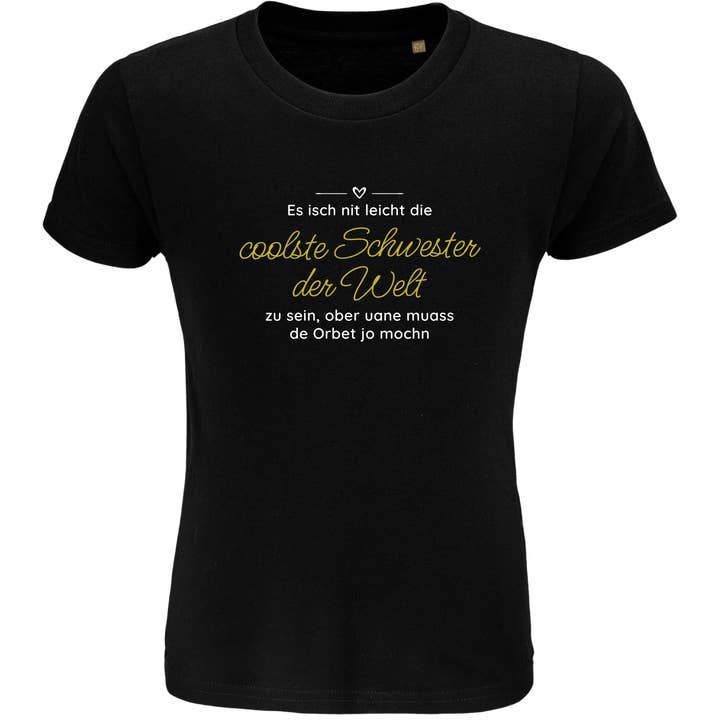 Coolest sister - ekologisk barnskjorta för wholesale av Südtiroler Stiebele