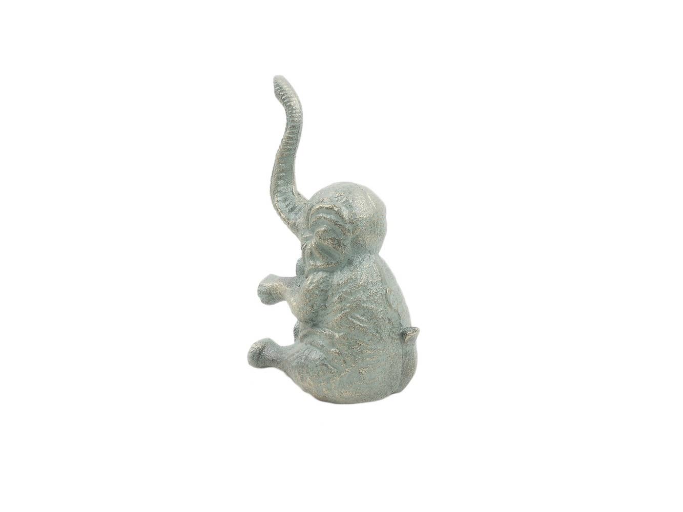 Hampton Ironworks – wholesale Door stop – Antique Bronze Cast Iron Elephant Metal Door Stop 8"2