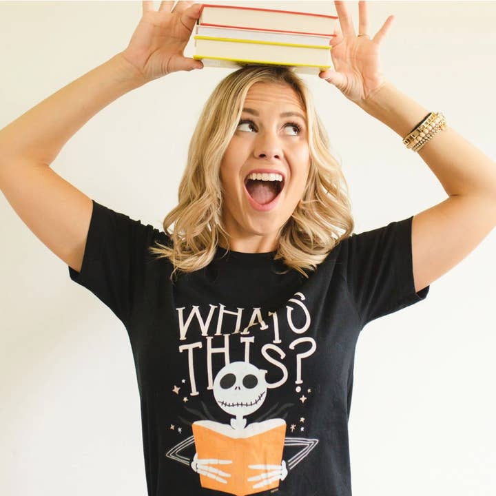 Pippi Post - Wholesale Screen printed t-shirt – Women′s - What's This - Pippi Tee - Black3