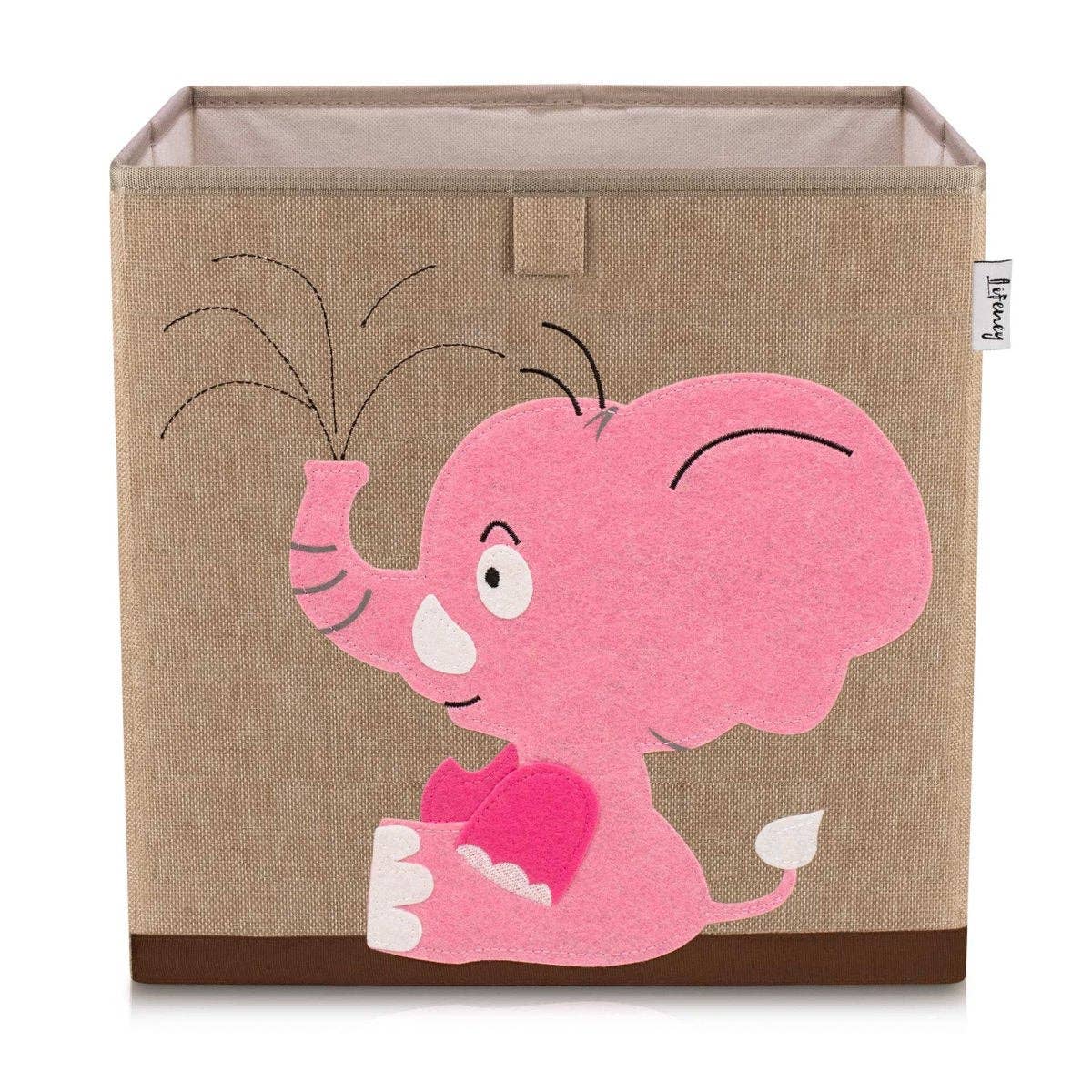 Zenker – wholesale Storage bin – Child & baby – Fabric storage box for children "pink elephant", compatible with Ikea Kallax Lifeney0