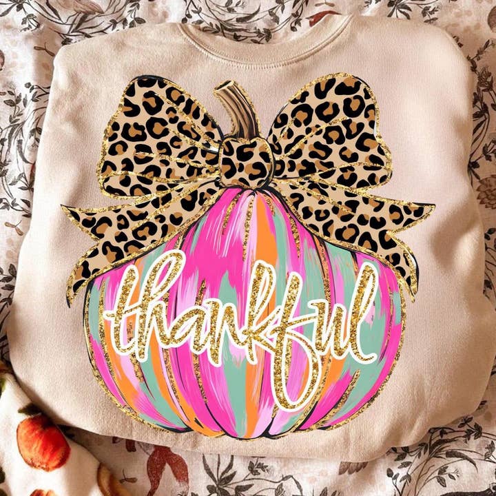 Thankful Pumpkin Tee for wholesale by Southern Faye Lane Co