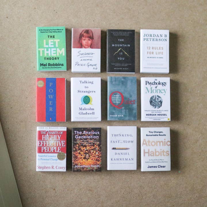 The Sticker Shop - Wholesale Decorative Figurine - Handmade MINI Non-fiction Books (set of 12 mini books)2