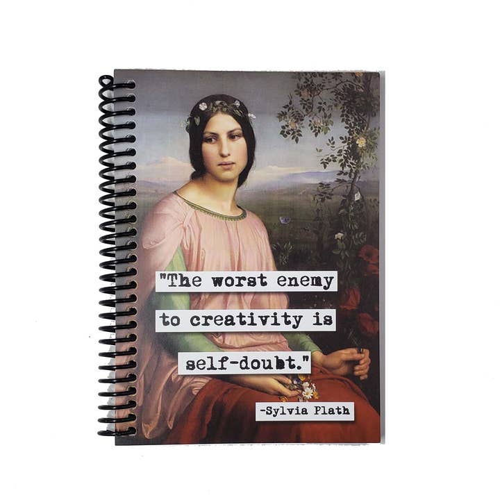 Sylvia Plath Quote Blank Notebook for wholesale by ChicalooKate