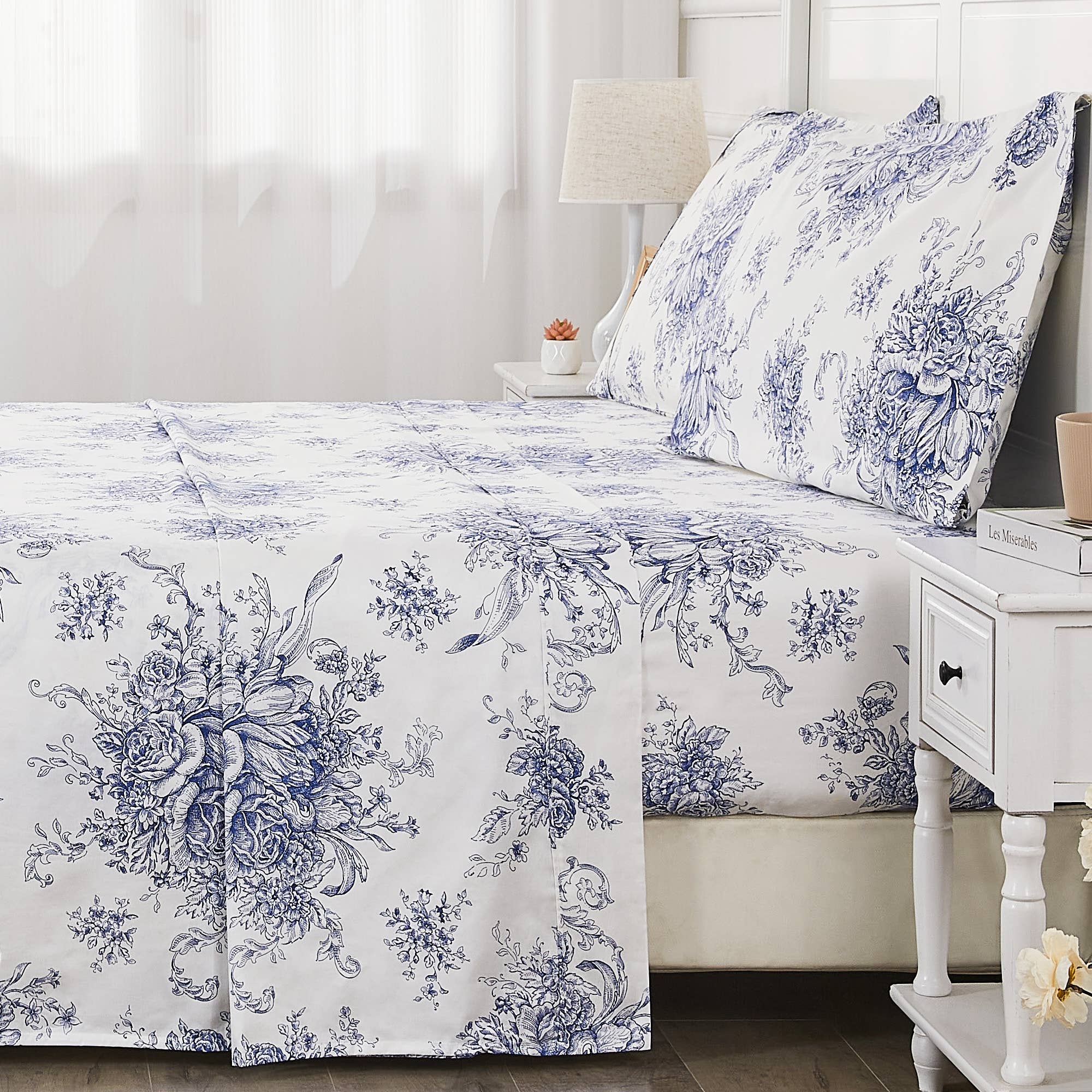 Mélange Home - Wholesale Sheet Set - Toile Printed Cotton Sheet Set13