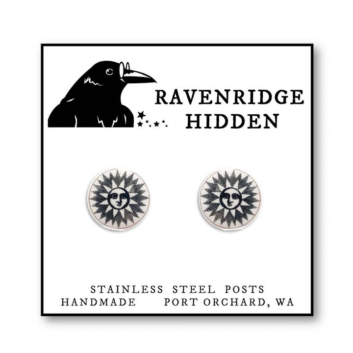 Ravenridge Hidden - Wholesale Stud/Post Earrings - Sun Earrings