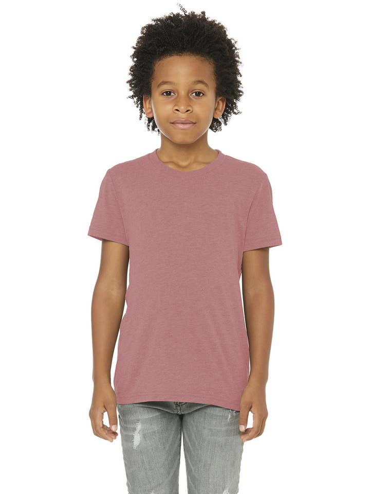Bella + Canvas 3413Y - Youth Triblend Short-Sleeve T-Shirt for wholesale by Total Apparel