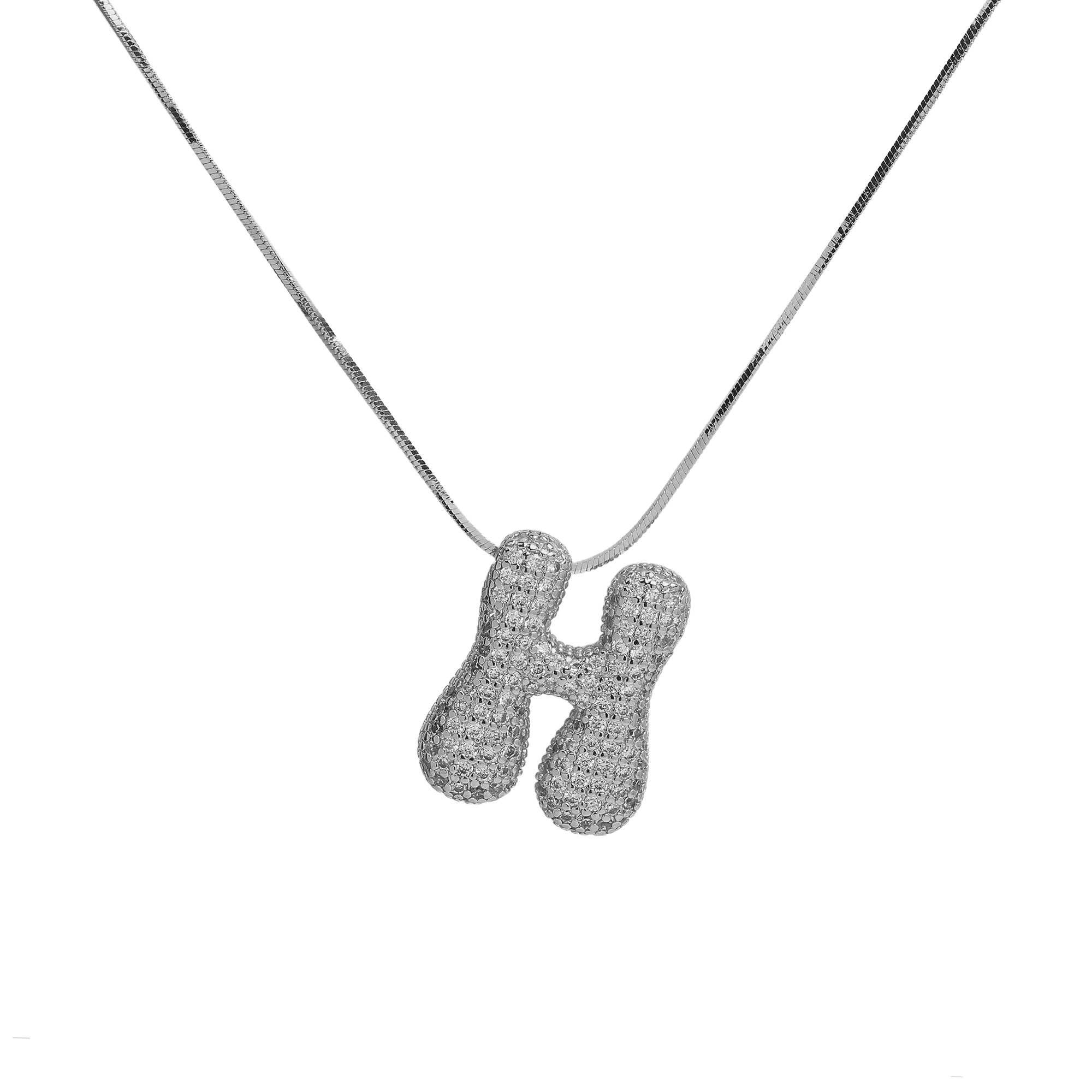 Savvy Bling – wholesale Pendant/charm necklace – Initial Waterdrop 18K Gold Necklace43