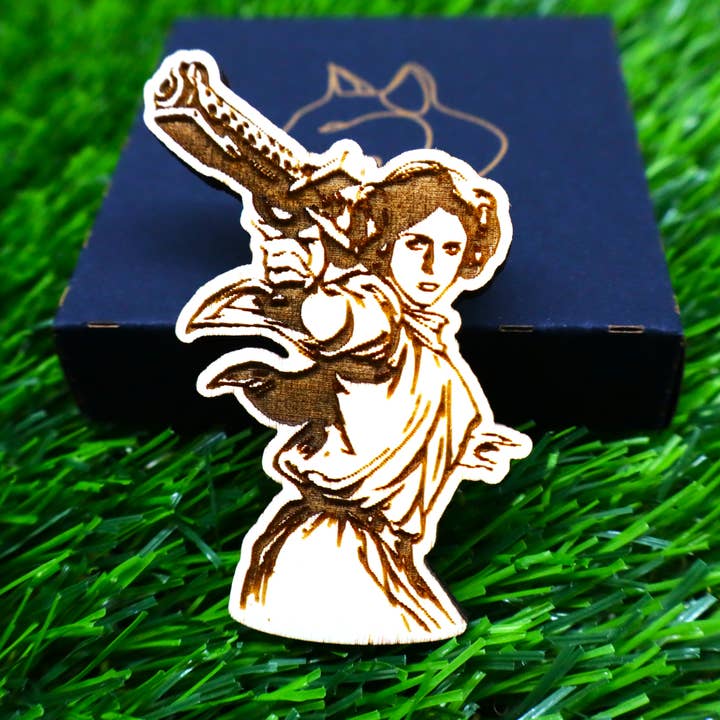 Princess Leia Wooden Magnet – Star Wars Fan Fridge Decor for wholesale by Herbs&Belles