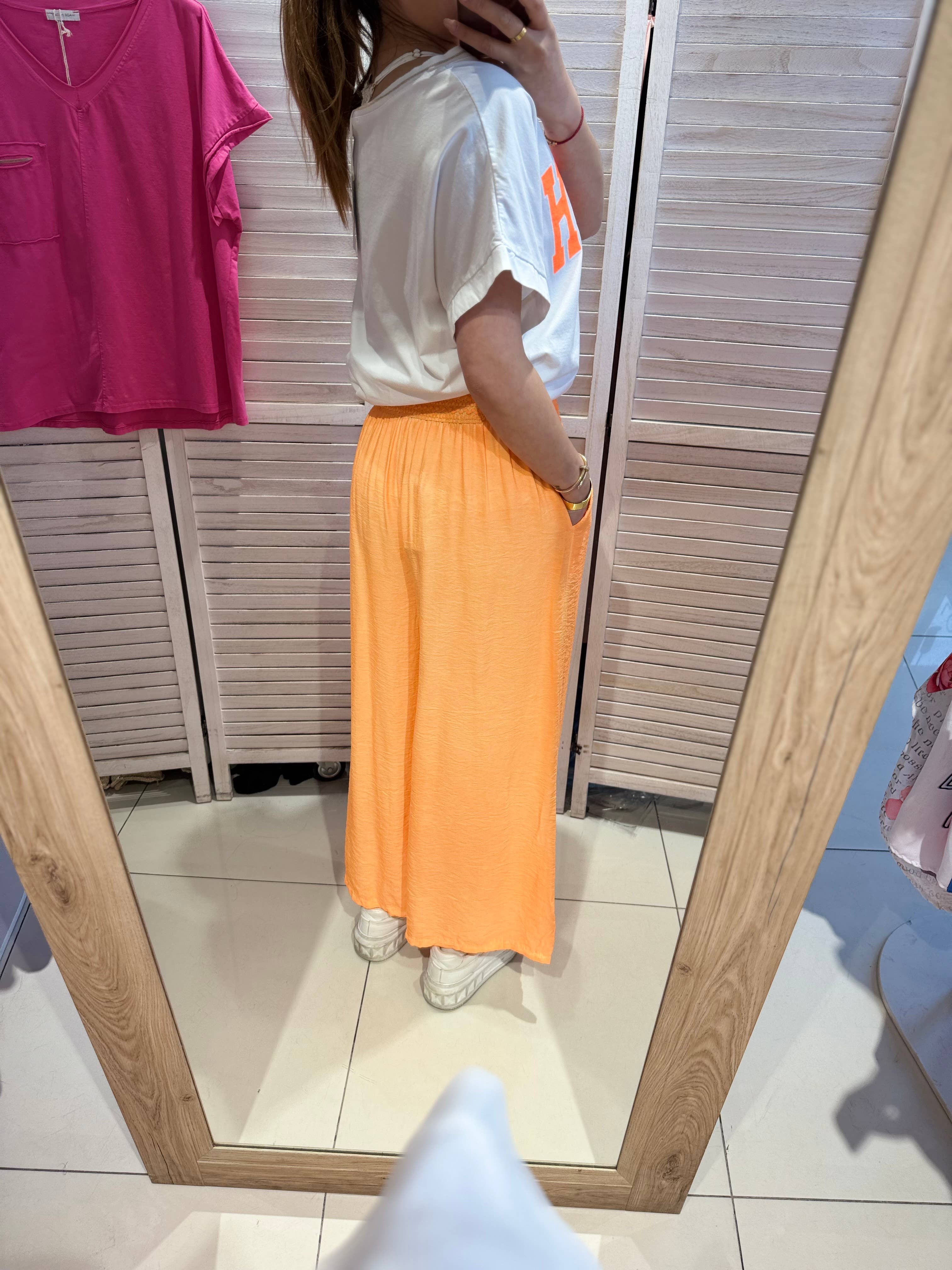 VICTORIA&ISAAC - Wholesale Pants - Women's - Fluid pants with elastic waistband - p10532