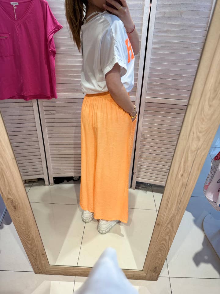 VICTORIA&ISAAC - Wholesale Pants - Women's - Fluid pants with elastic waistband - p10532