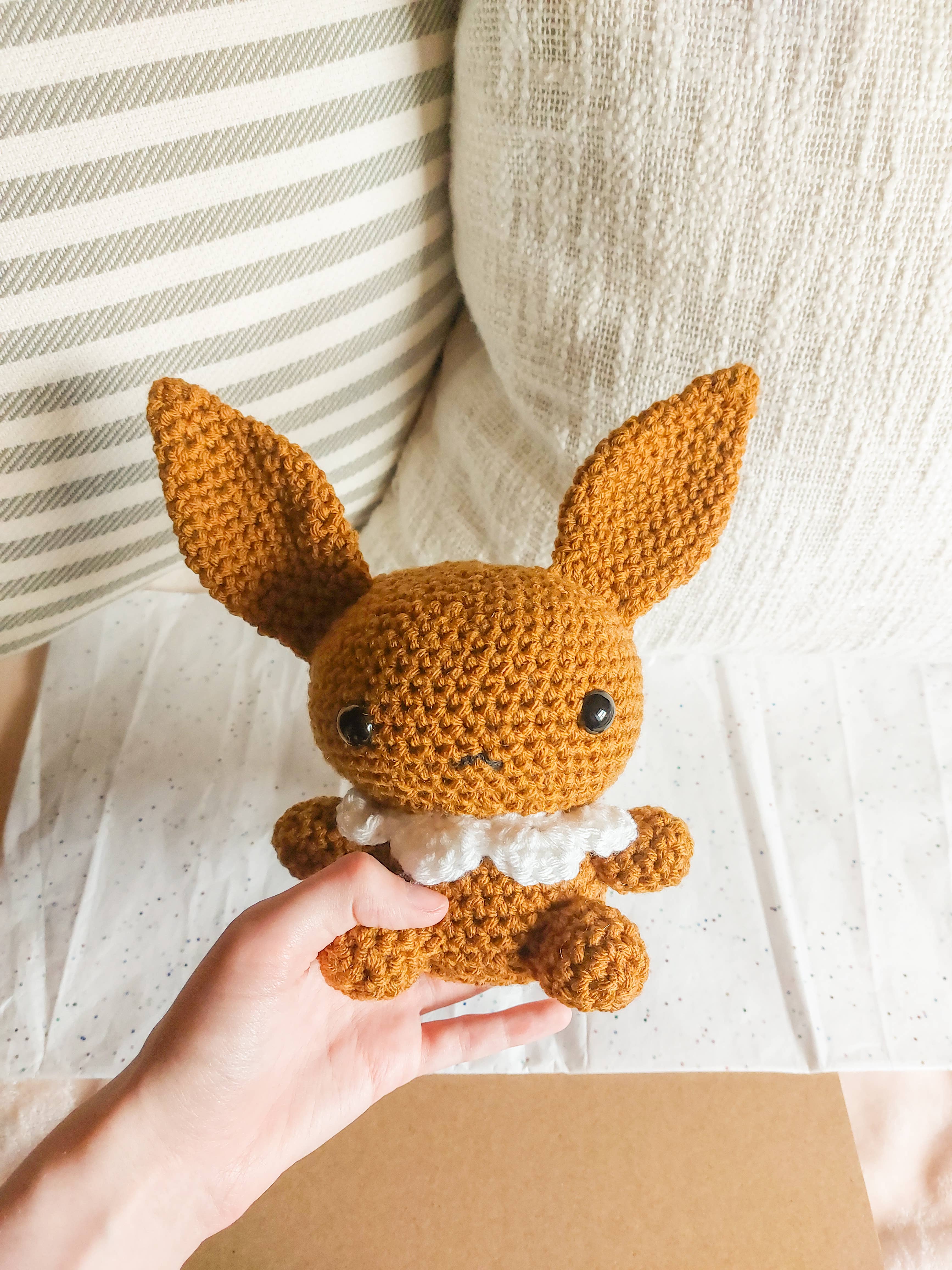 Skys Emporium - Wholesale Stuffed/plush toy – Kids & baby - Crochet Eevee Plushie, Handmade Pokemon Plushy2