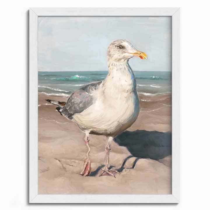 The Ugly Cat Studio - Wholesale Art Print - Seagull with Wobbly Leg Fine Art Print13