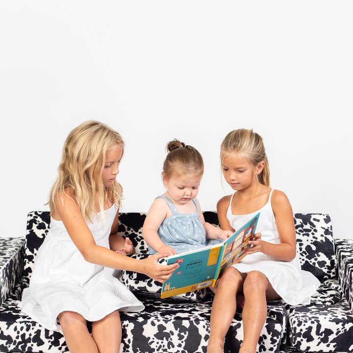 American Farm Company – Engroshandel Stol - Børn – Western ko-print børn 14-delt skumsofa2