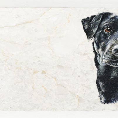 Large Sharing Board - Black Labrador for wholesale by Country Creation