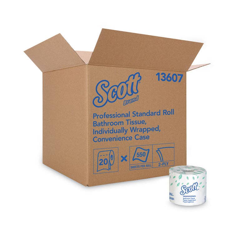 Everyday Supply Co - Wholesale Toilet Paper - Scott Essential 2-Ply Bathroom Tissue, 20 Rolls, Septic Safe0