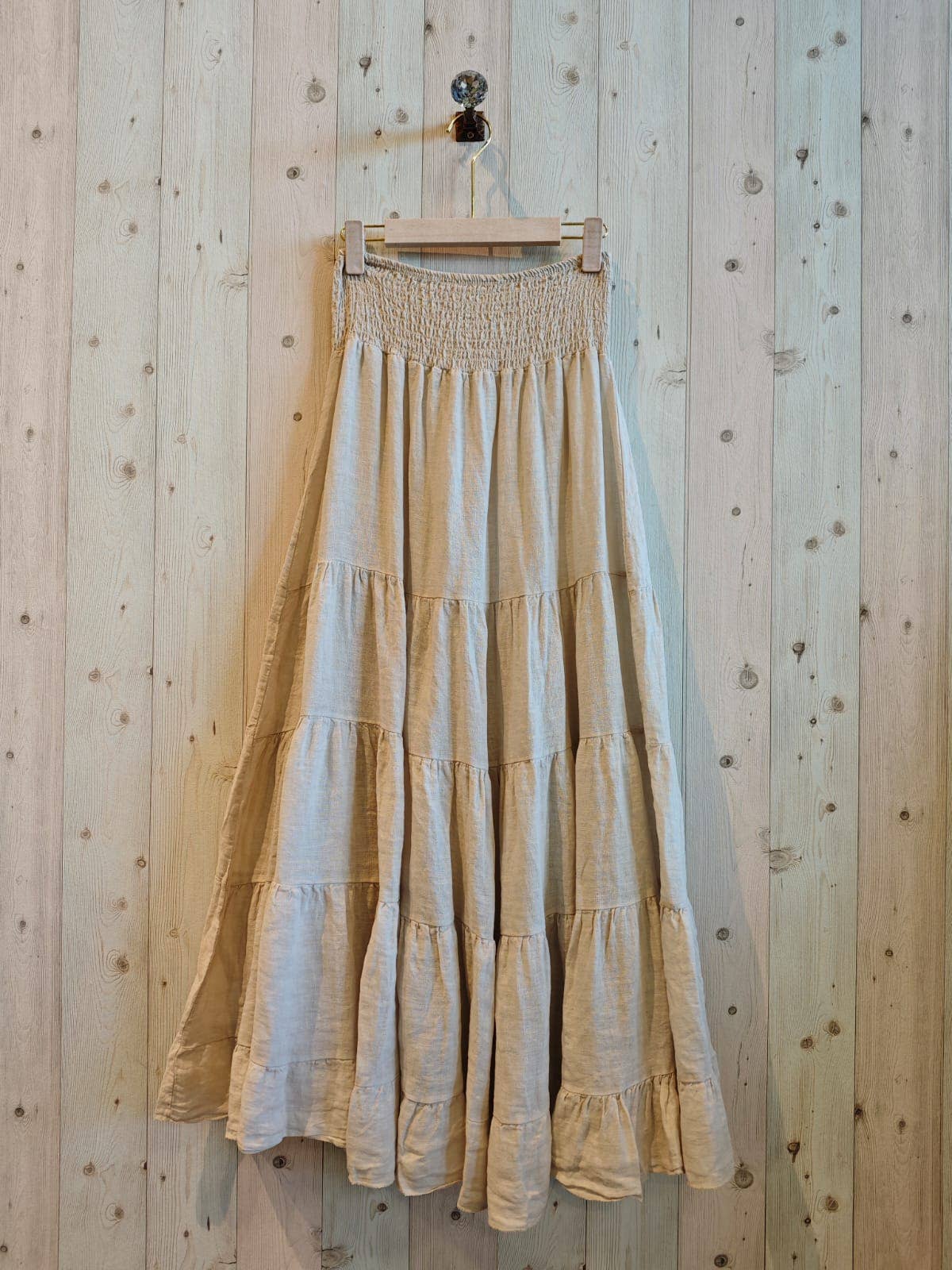 Linen & More - Wholesale Skirt - Women's - REF 80212 100% LINEN SKIRT2