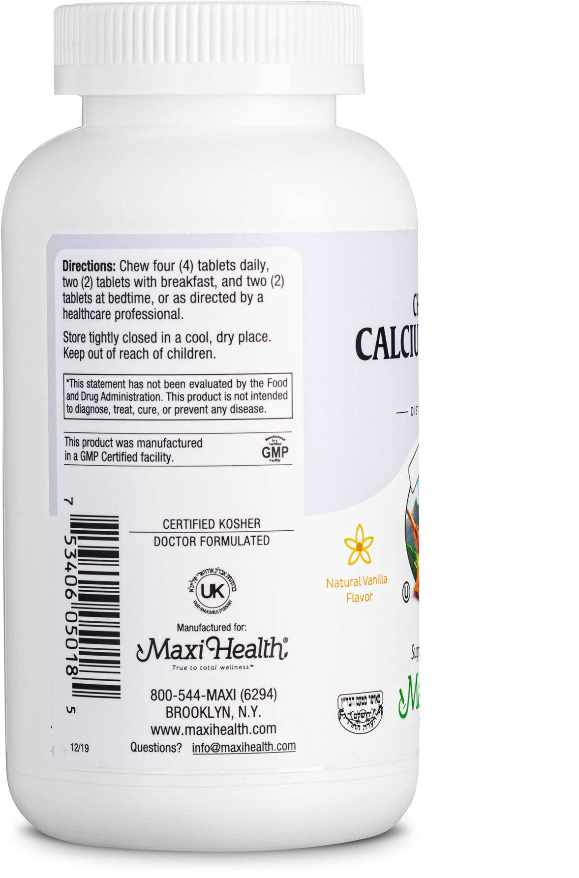 Maxi Health - Wholesale Oral Supplement/Vitamin - Chewable Calcium Complex2