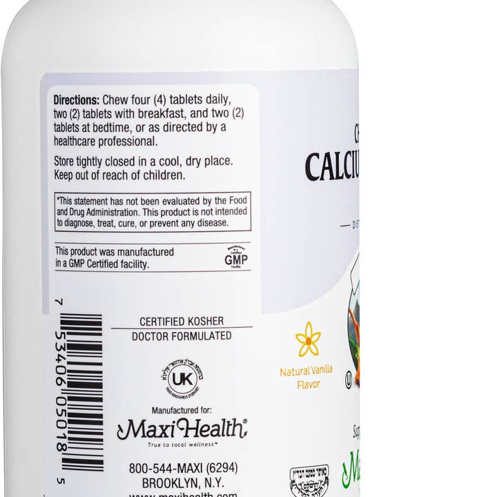 Maxi Health - Wholesale Oral Supplement/Vitamin - Chewable Calcium Complex2