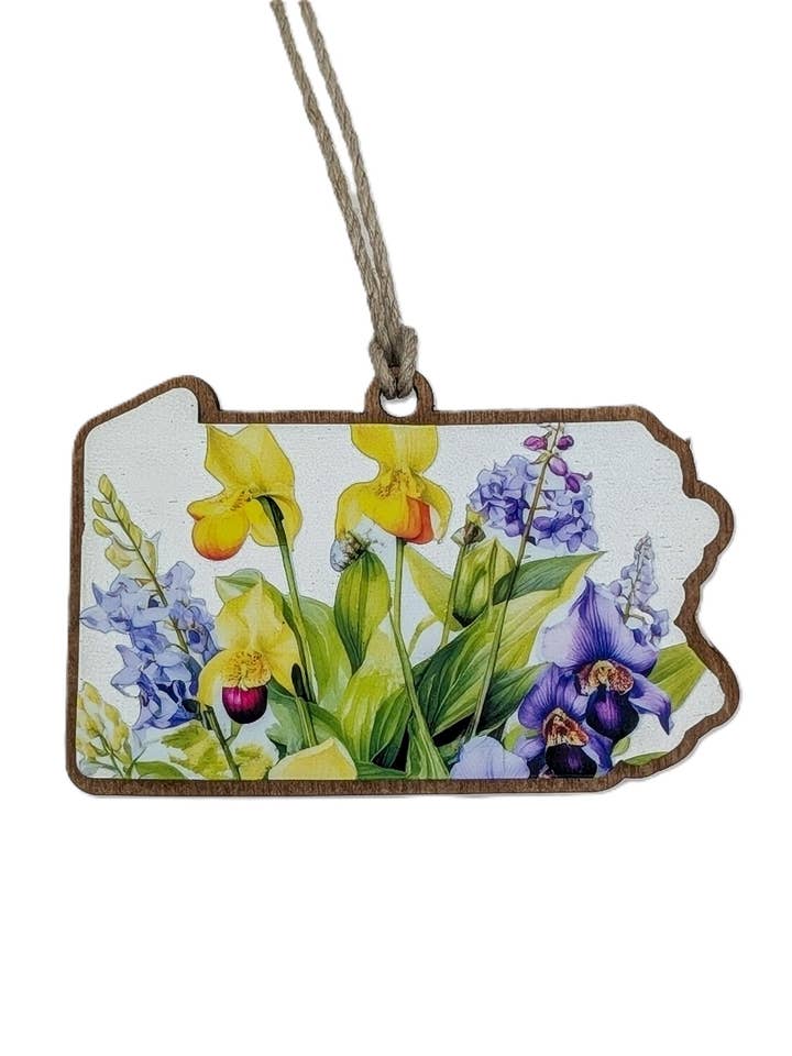 Ornement de fleur sauvage de Pennsylvanie pour la vente par The Little Ornament Shop
