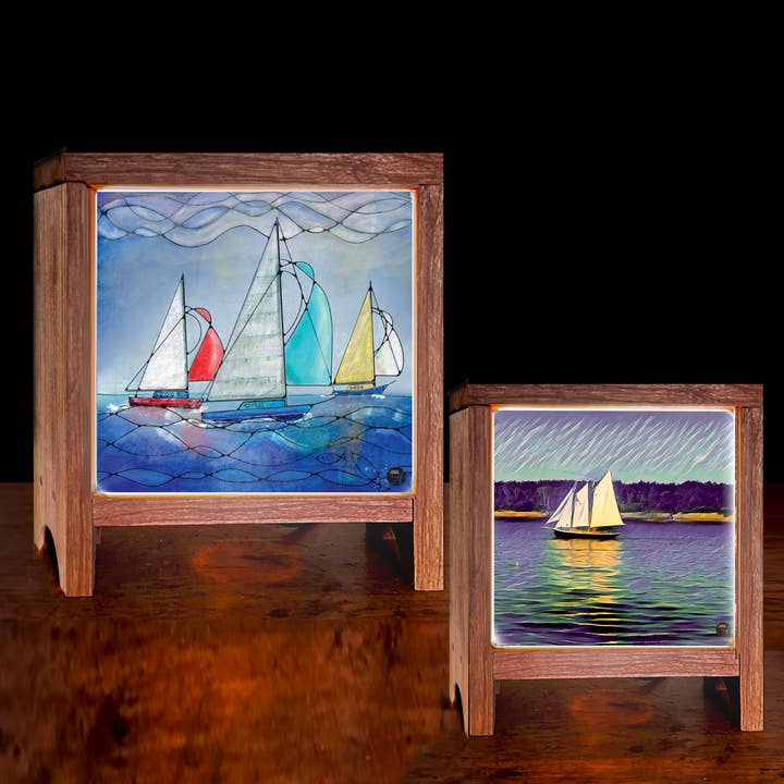 Craftsman Accent Lamp - changeable designs for wholesale by Collaborative Art Shop