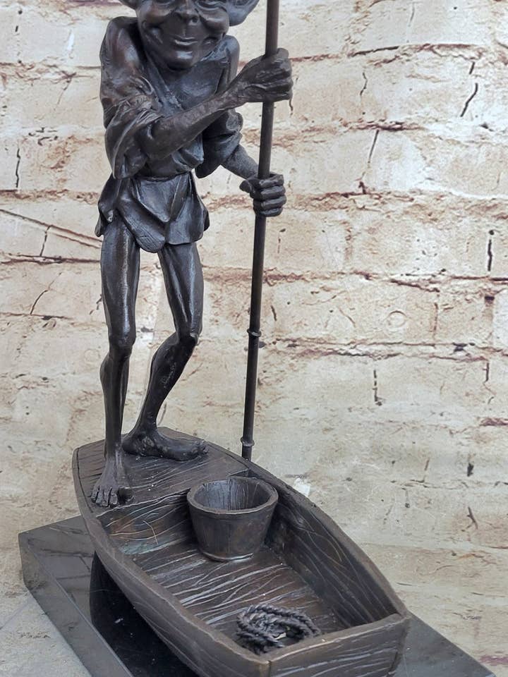 Harry Potter Fantaisie Dobby Gobelin Chevauchant Bateau Sculpture Statue Figurine en Bronze Art Original pour la vente par Bronzhaus