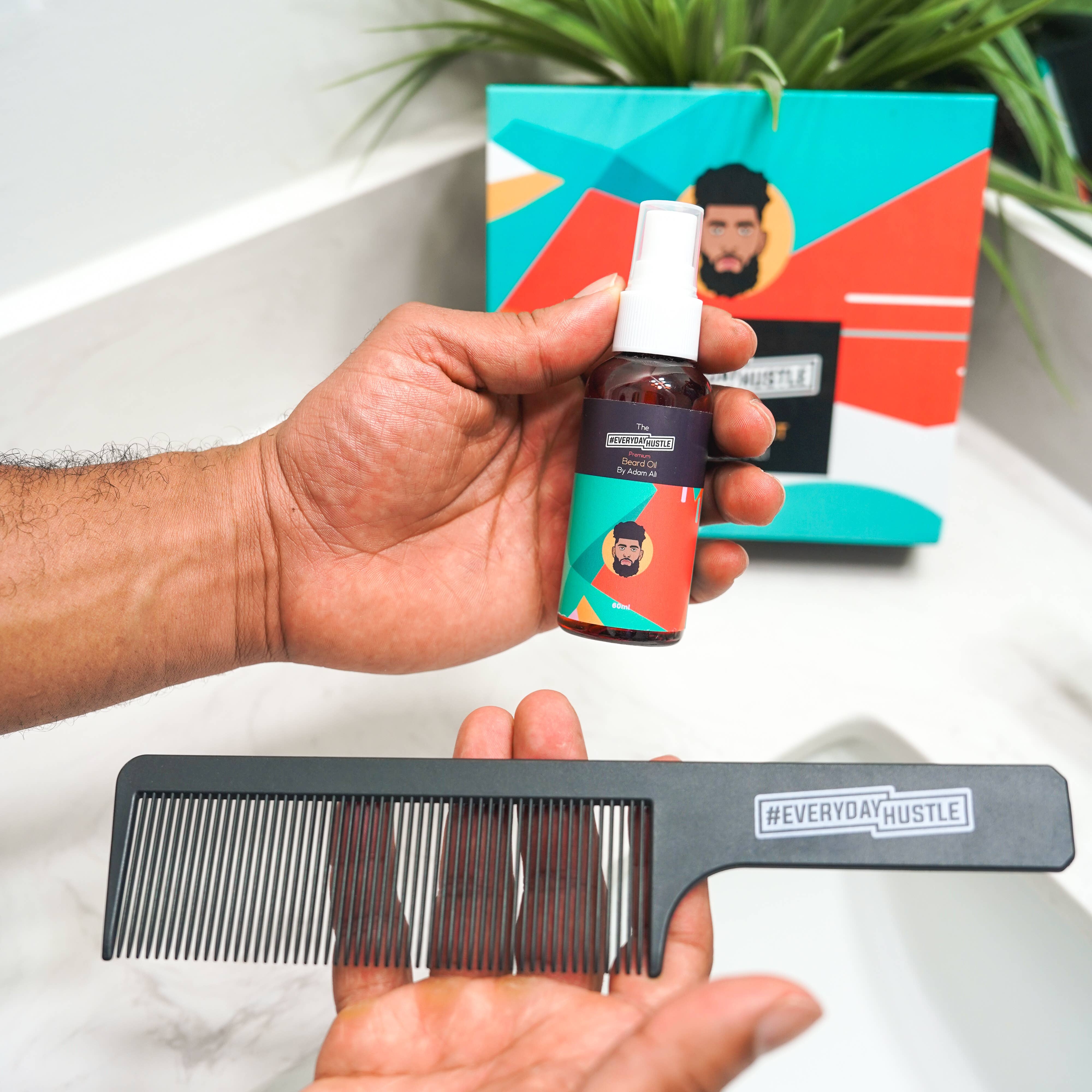 #EverydayHustle - Wholesale Beard Brush/Comb - #EverydayHustle Beard Comb for men1