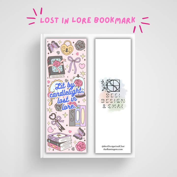 Lecture fantastique, Lore, Marque-page en carton pour la vente par Desi design and chai