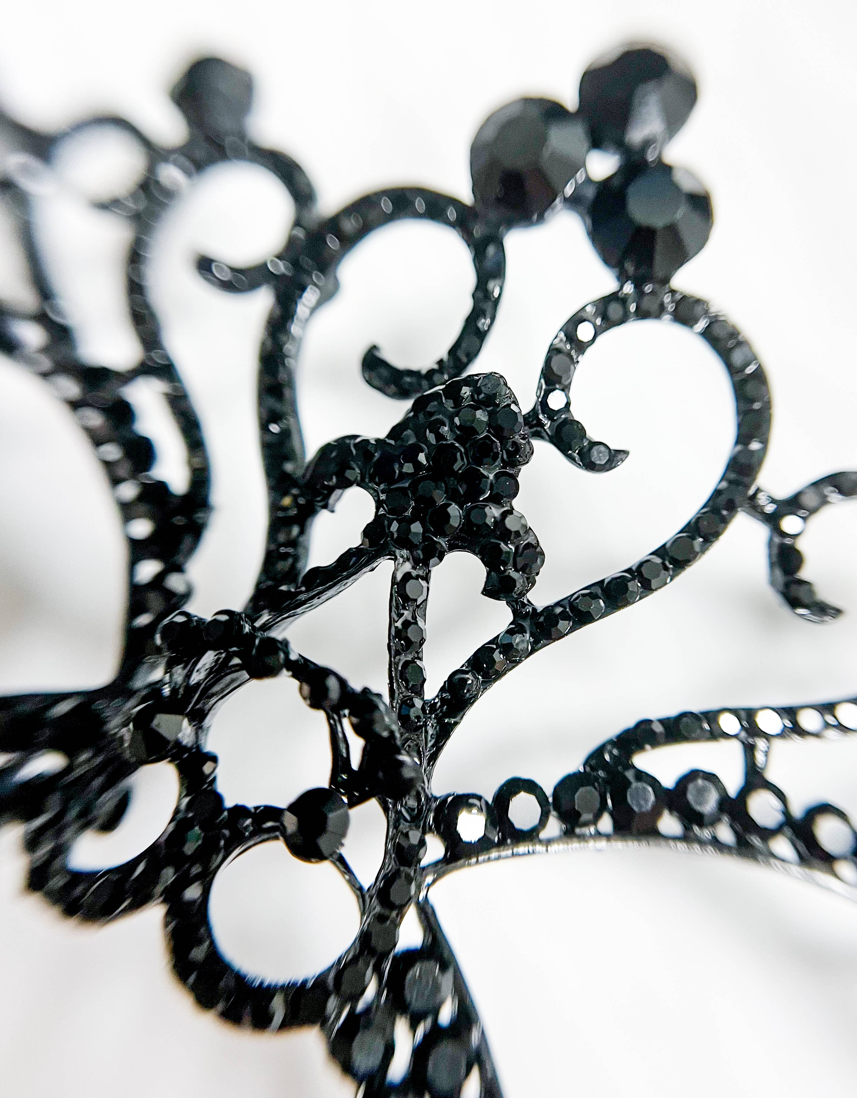 Happy Dream Gifts - Wholesale Costume - Men's - Black Masquerade Mask with Stick, Crystal Masquerade Mask8