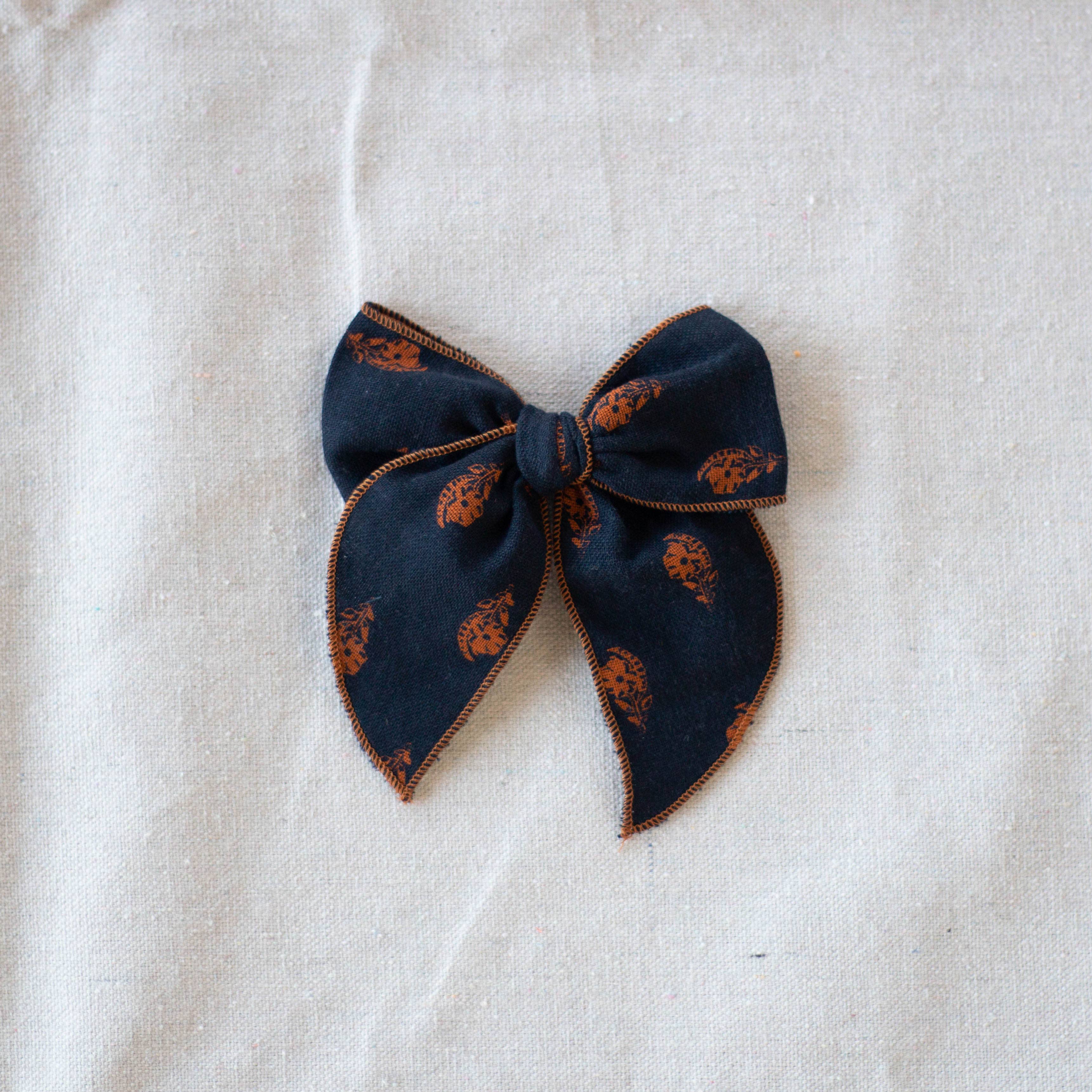 Acre - Vente Nœud pour cheveux – enfant - Fleur//Night Floral0