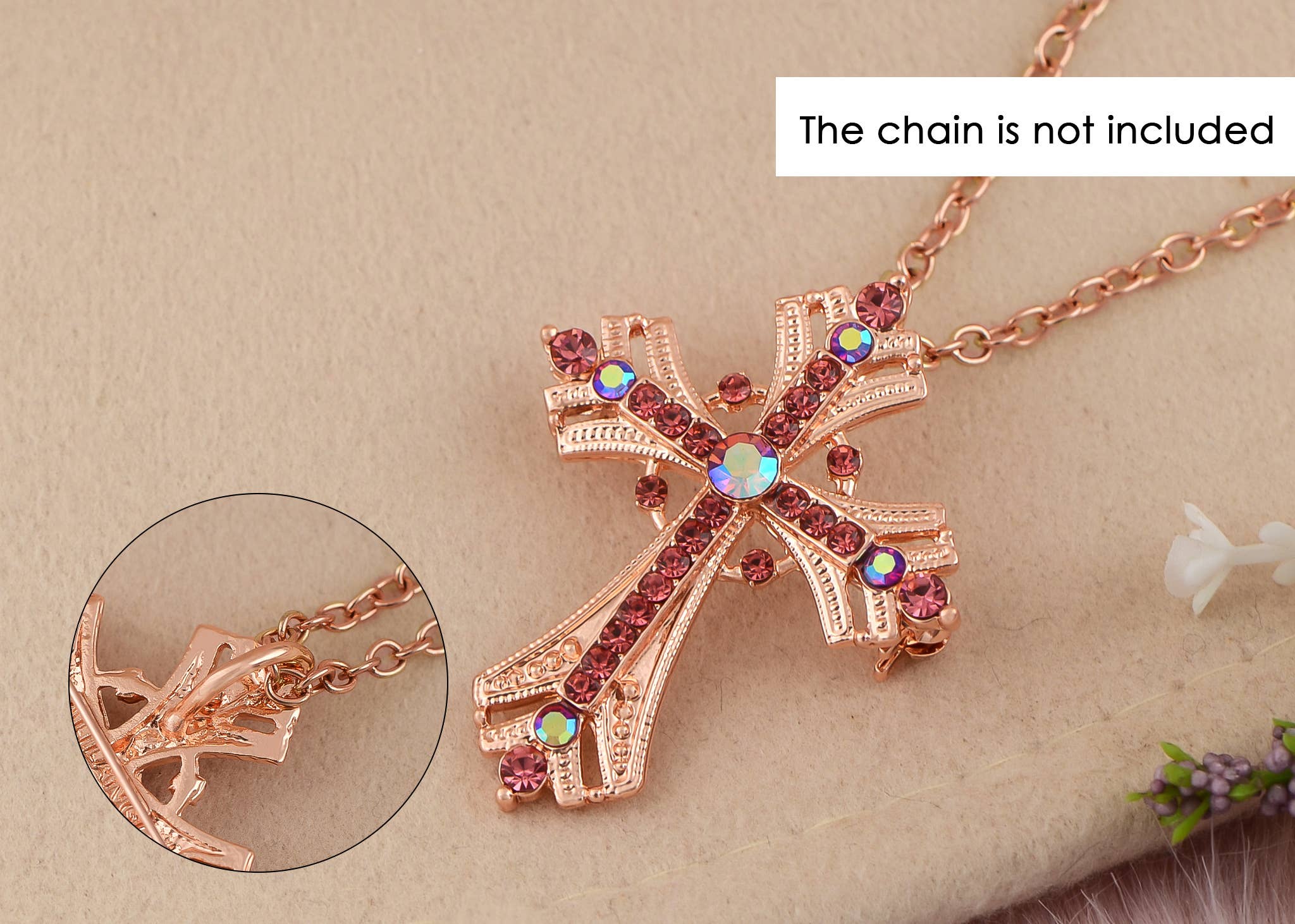 AK Brand - Vendita all'ingrosso Spille - Spilla a forma di croce religiosa argentata con strass19