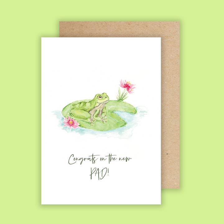 Félicitations pour le nouveau PAD ! - Intérieur vierge de 5 po x 7 po pour la vente par Jess Brock Designs