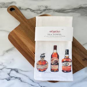 Be Neat Bourbon Whiskey Kitchen Bar Towels