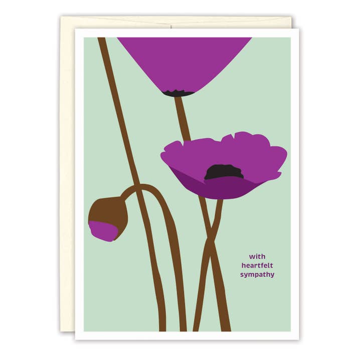 Biely & Shoaf - Wholesale Sympathy Card - Anemones Sympathy Card